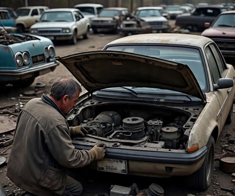 How to Find Valuable Pieces in a Junk Car While Selling
