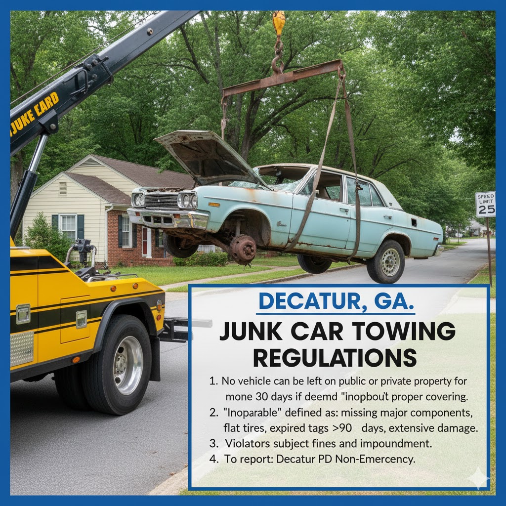 Junk Car Towing Regulations in Decatur